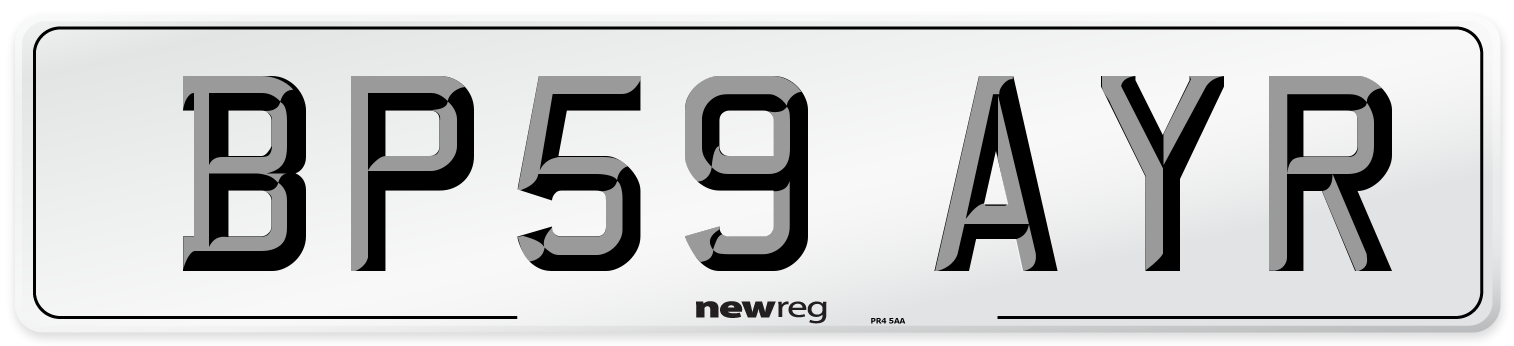 BP59 AYR Number Plate from New Reg